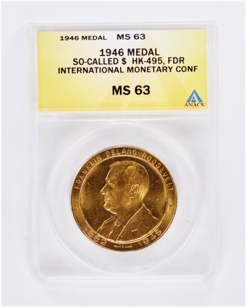 Franklin D Roosevelt Commemorative Numismatic Piece
