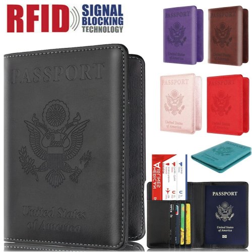 JourneySafe Leather Passport Wallet with RFID Protection