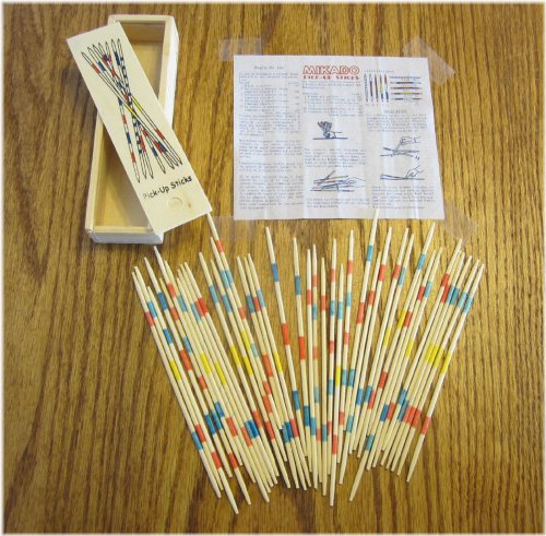 Wooden Sticks & Box Mikado Spiel Game Set