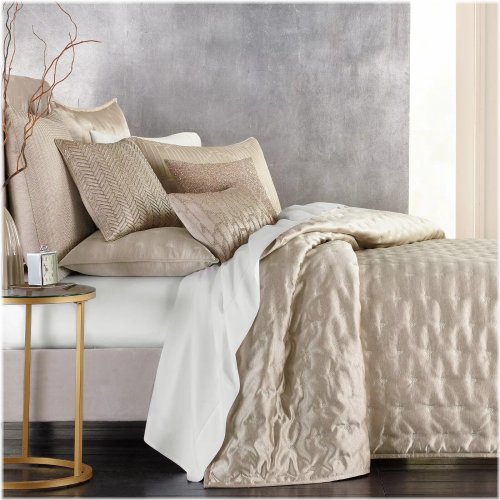 Golden Quilted Elegance Sham