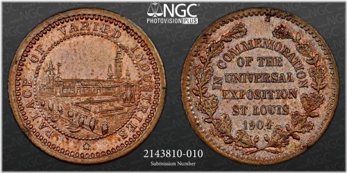 Louisiana Purchase Exposition Palace Varied Industries NGC MS64 Top Population #6463594-012