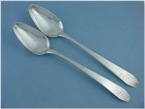 Early Coin Silver Spoons by Alexander S. Gordon