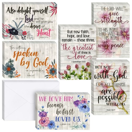 Resurrection Wishes: 60 Pack of Inspirational Easter Cards with Envelopes