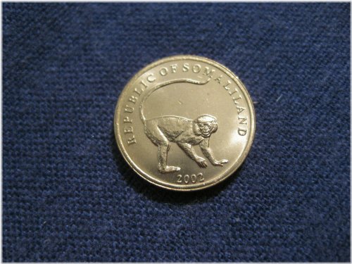 Vervet Monkey 2005 Somaliland Uncirculated Coin