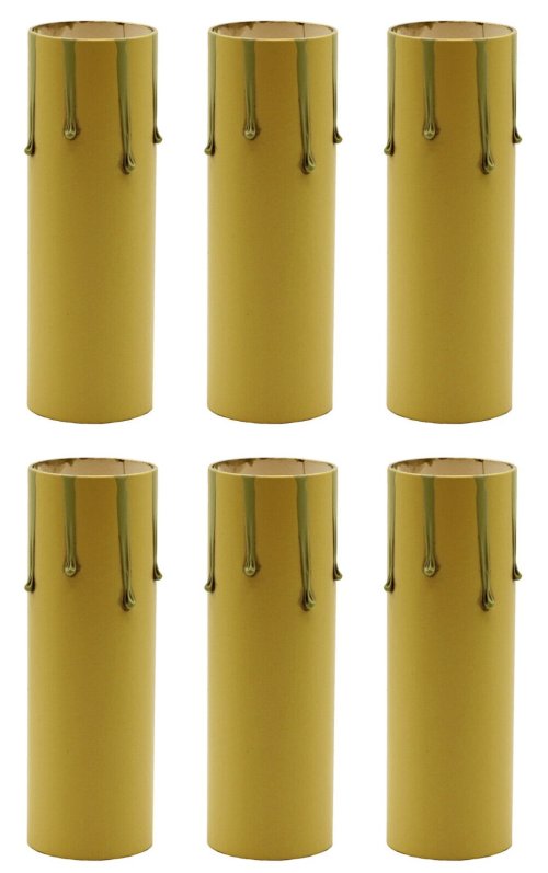 Fibre Candle Covers for Medium Base Lamps - Pack of 6