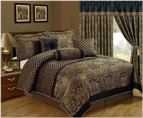 Lisbon Floral Jacquard Comforter Set