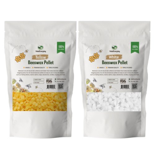 Organic Beeswax Pastilles - Pure Pellets for Candle Making and More