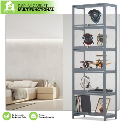 Acrylic Door Bookshelf Display Cabinet