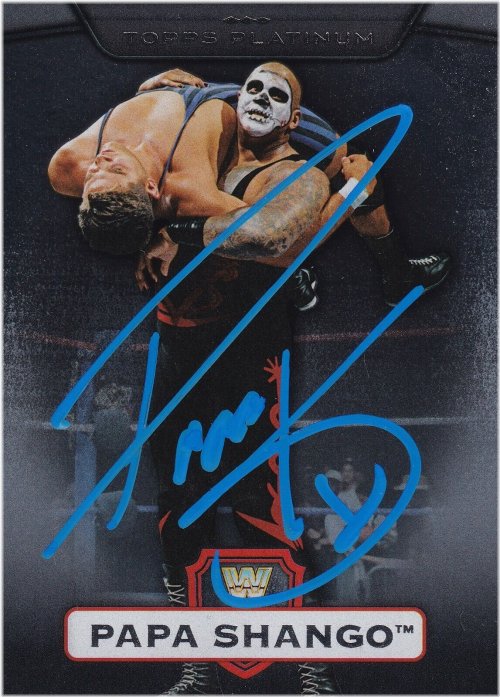 Shango & Kama Autographed WWE Card