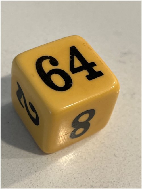 Vintage Bakelite Jumbo Doubling Cube Dice