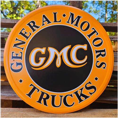 Retro GM Truck Tin Sign