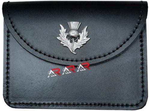 Highland Thistle Embossed Leather Kilt Belt