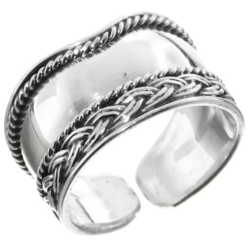 Bali Handmade Sterling Toe Ring in 925 Silver