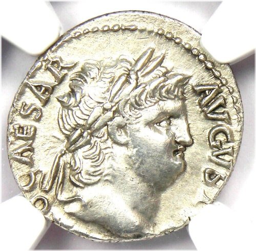 Ancient Roman Silver Denarius of Emperor Nero - Certified NGC Choice XF EF