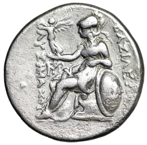 Thracian Tetradrachm: Lysimachos with Alexander III & Athena