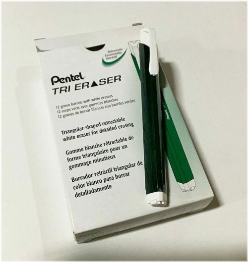 Tri Retractable Eraser Set by Pentel