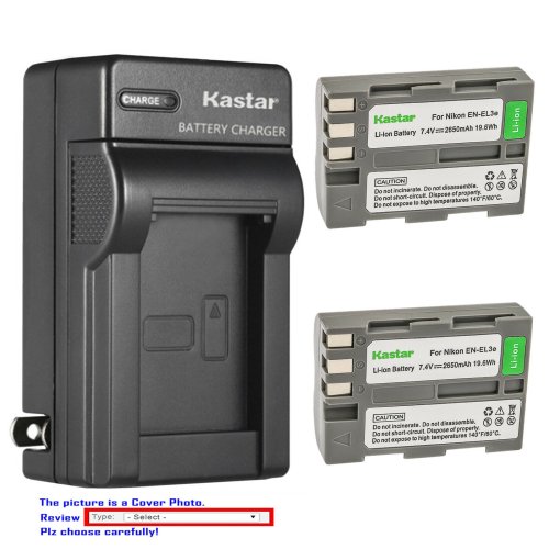 Nikon EN-EL3e Battery Charger by Kastar