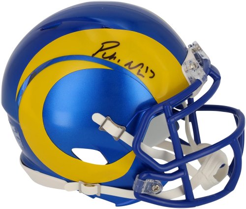 Rams Riddell Speed Mini Helmet Signed by Puka Nacua