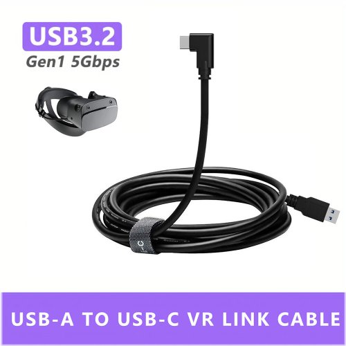 Extended Reach USB Type A to C Link Cable for Oculus/Meta Quest 3/2