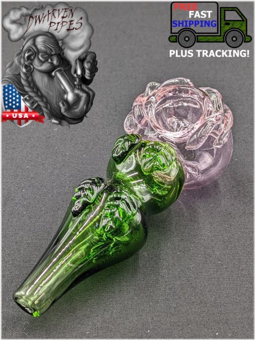 Pink Blossom Glass Smoking Pipe