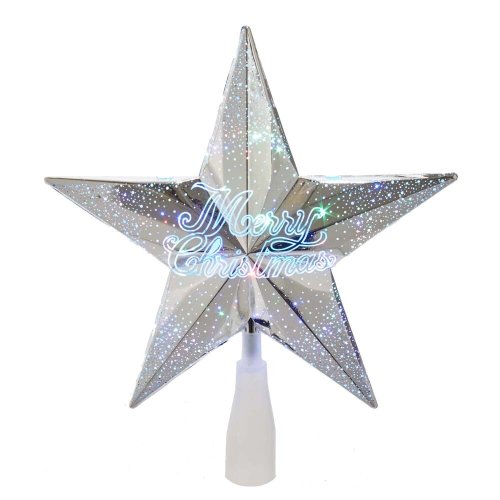 Silver Starlight Christmas Tree Topper