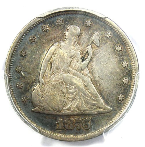 1875-P PCGS XF Details Twenty Cent Coin