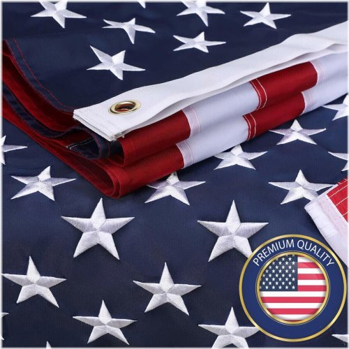 Heritage Stars & Stripes Embroidered Flag