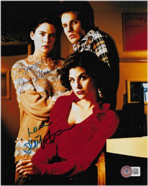 Twin Peaks Dual Signed 8x10 Photo by James Marshall & Sherilyn Fenn with BAS Authentication