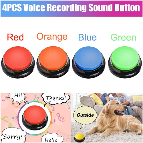 VoicePlay Recordable Pet Buttons