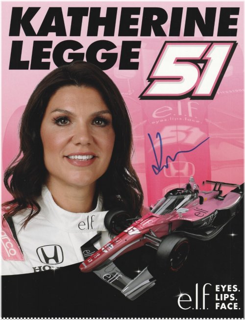 Katherine Legge Autographed Indianapolis 500 Hero Photo Card