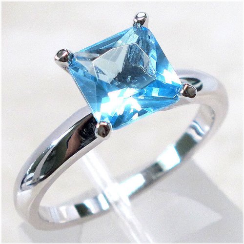 Aquamarine Sterling Silver Ring