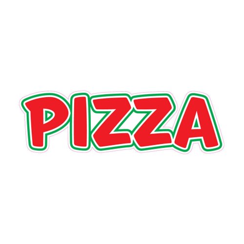 Pizza Truck Decals - Red Concession Sign