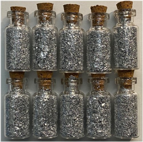 Silver Flake Collection - Set of 10 Large Bottles