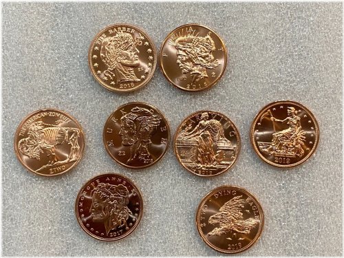 Zombucks Proof Copper Rounds Set