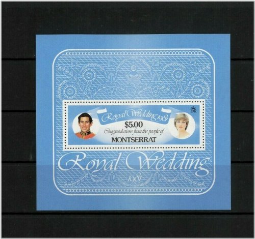 Royal Wedding Commemorative Stamp Collection from Montserrat