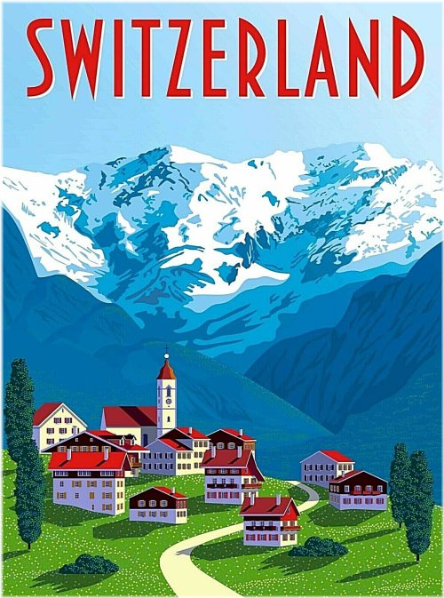 Swiss Scenic Wall Art Print