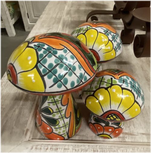 Talavera Mushroom Trio