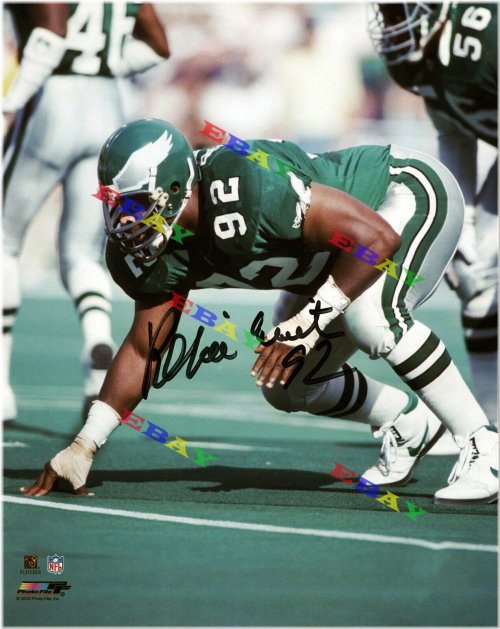 Philadelphia Eagles Legend Signed 8x10 Photo Print by Reggie White