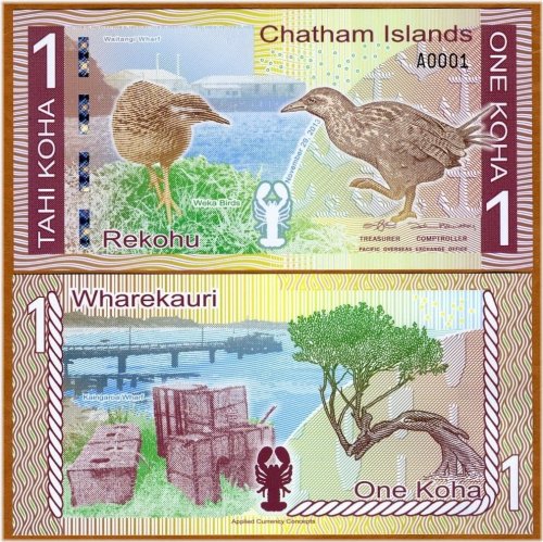 Chatham Islands Koha Polymer Banknote