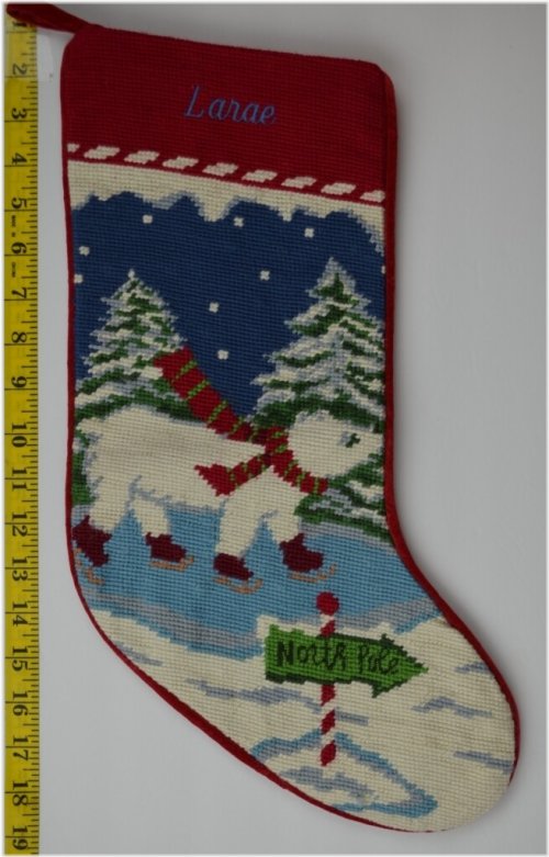 Arctic Wilderness Needlepoint Stocking