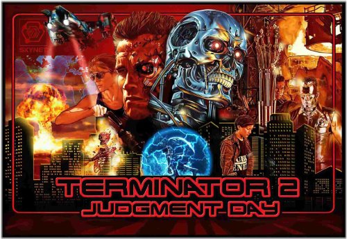 Terminator 2 Pinball Machine Alternate Translite