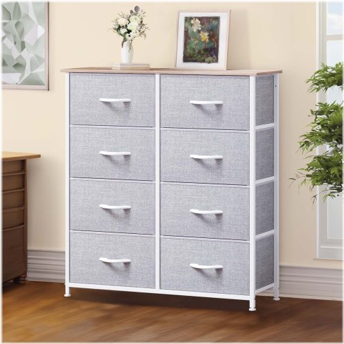 Textile Haven 8-Drawer Storage Tower for Bedrooms