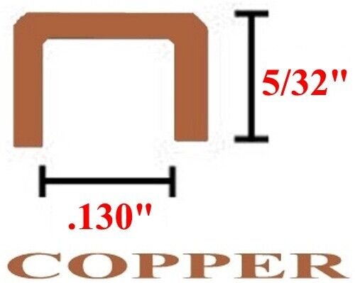 Copper Came Channel - 24 feet