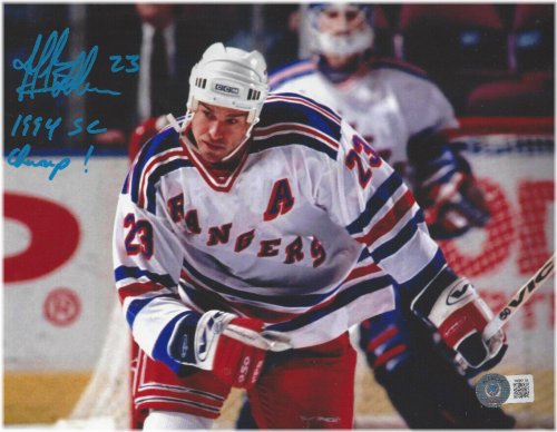 New York Rangers Jeff Beukeboom Autographed 8x10 Photo - Beckett Certified