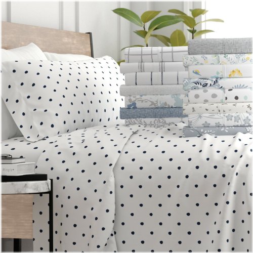 Kaycie Gray Patterned Bed Sheet Set