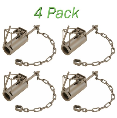 Raccoon Trapping Kit with Duke Dogproof Traps (4-Pack)