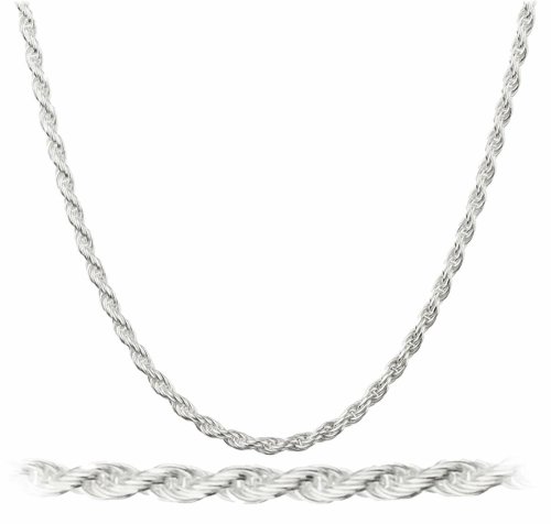 Shimmering Silver Rope Pendant