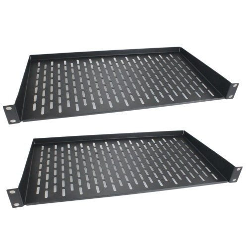 Ventilated Pro Audio Shelf Set for Secure Rack Mounting