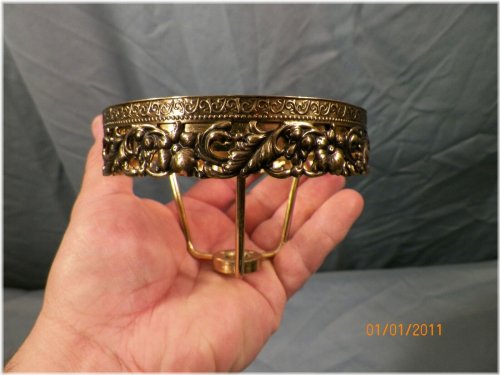 Brass Filigree Shade Holder