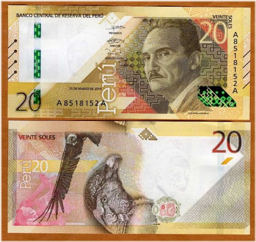 Andean Condor 20 Soles Note